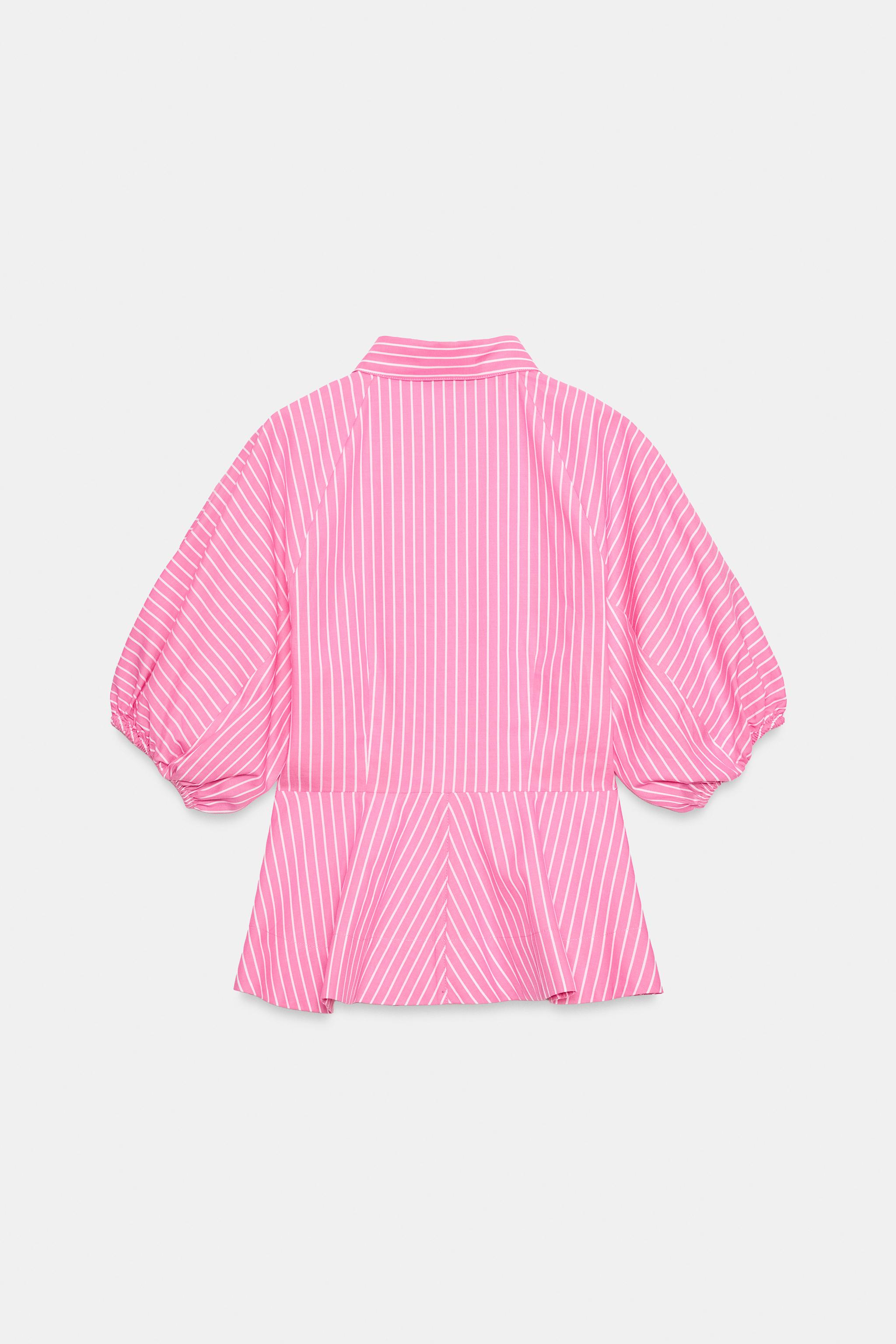 CHEMISE EN POPELINE À RAYURES